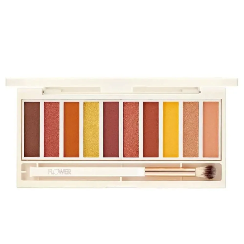 FLOWER‎ BEAUTY Shimmer & Shade 10 Color Eyeshadow Palette -Sun's Blazing